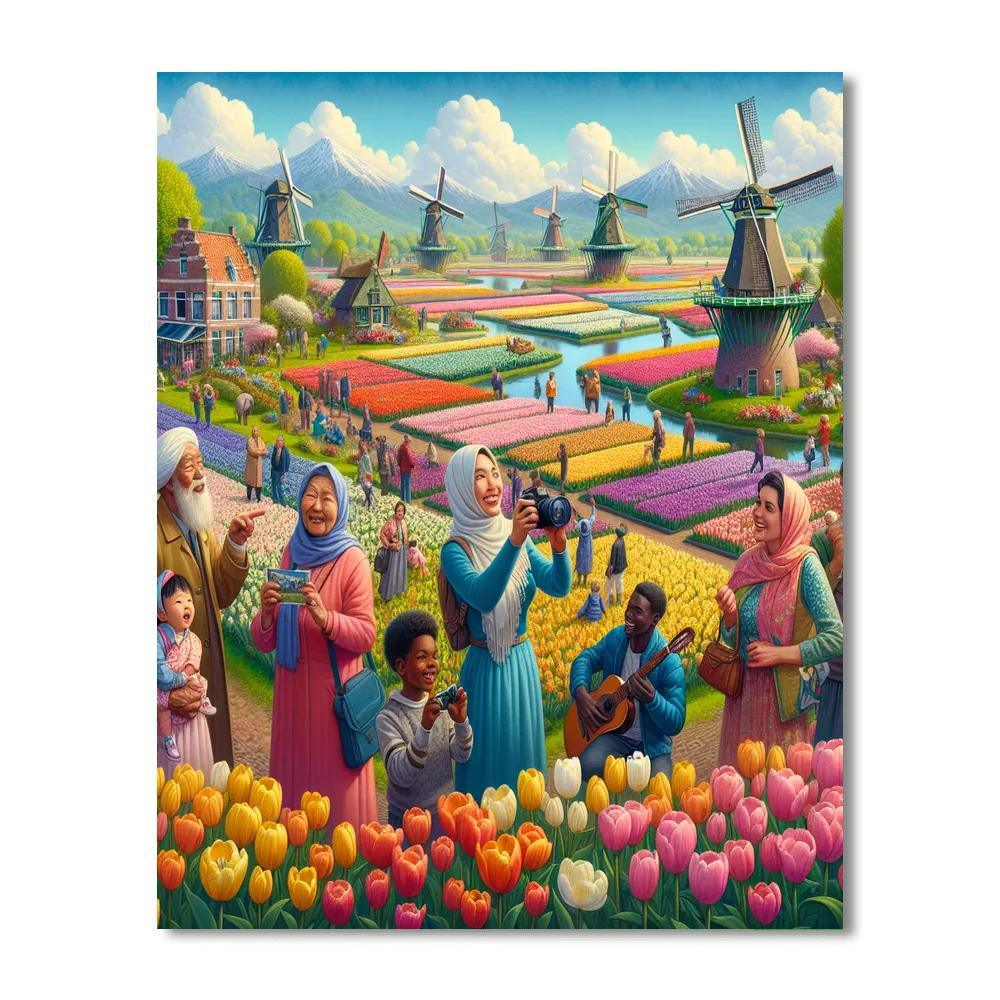 Tulip Time Festival Paint By Number