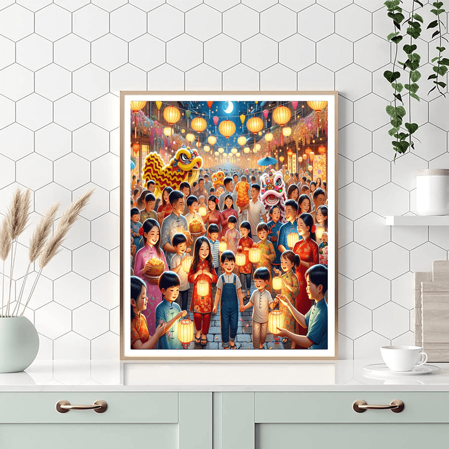 Tết Trung Thu - Vietnam Painting By Numbers Kit