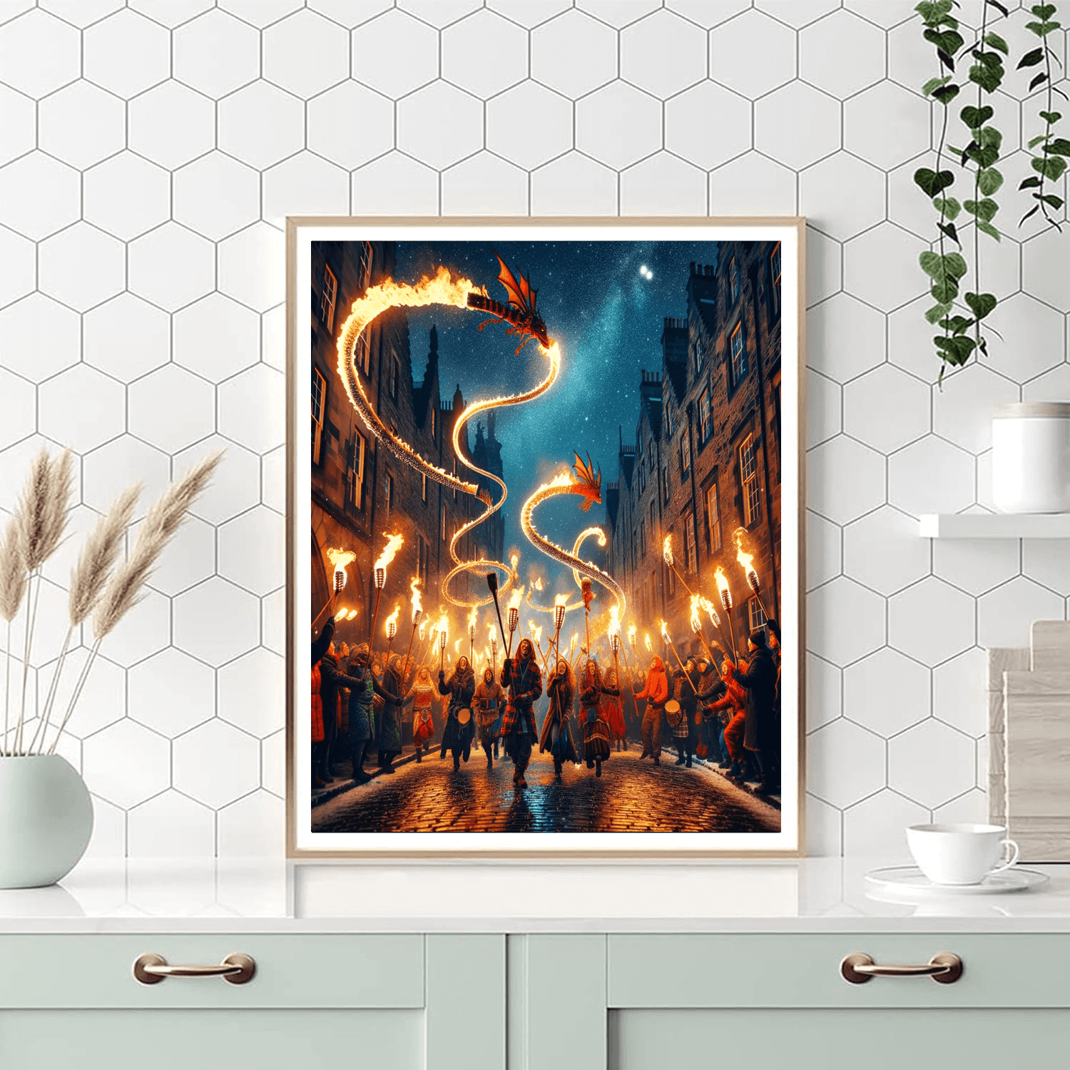 Hogmanay Fire Festival Paint By Number