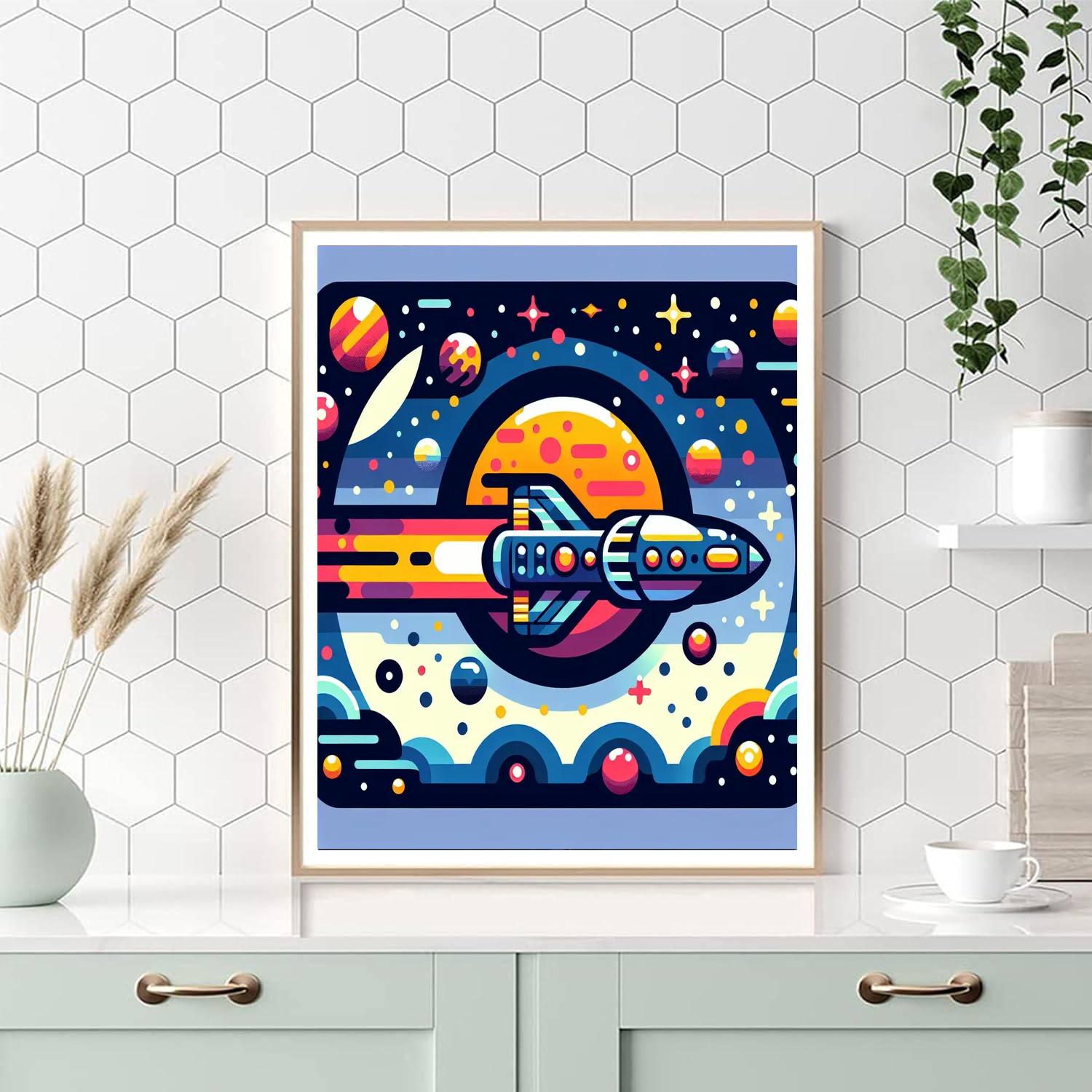 Galactic Explorer’s Quest Number Painting