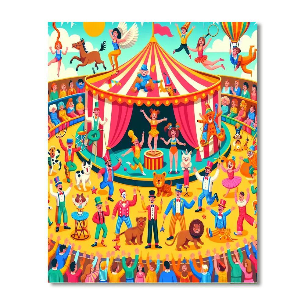 Creative Circus Spectacle Numbered Painting Kits