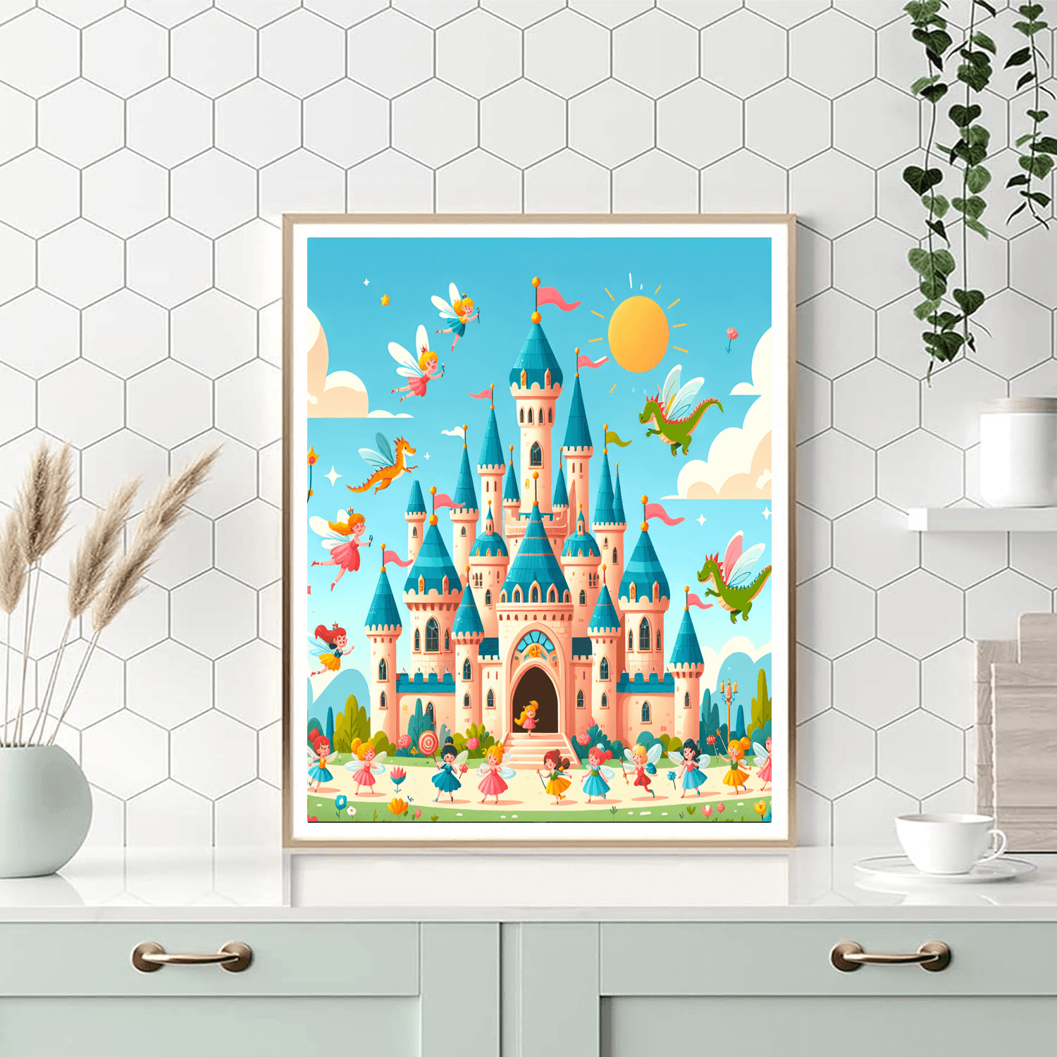 Playful Fairytale Castle Paint By Number