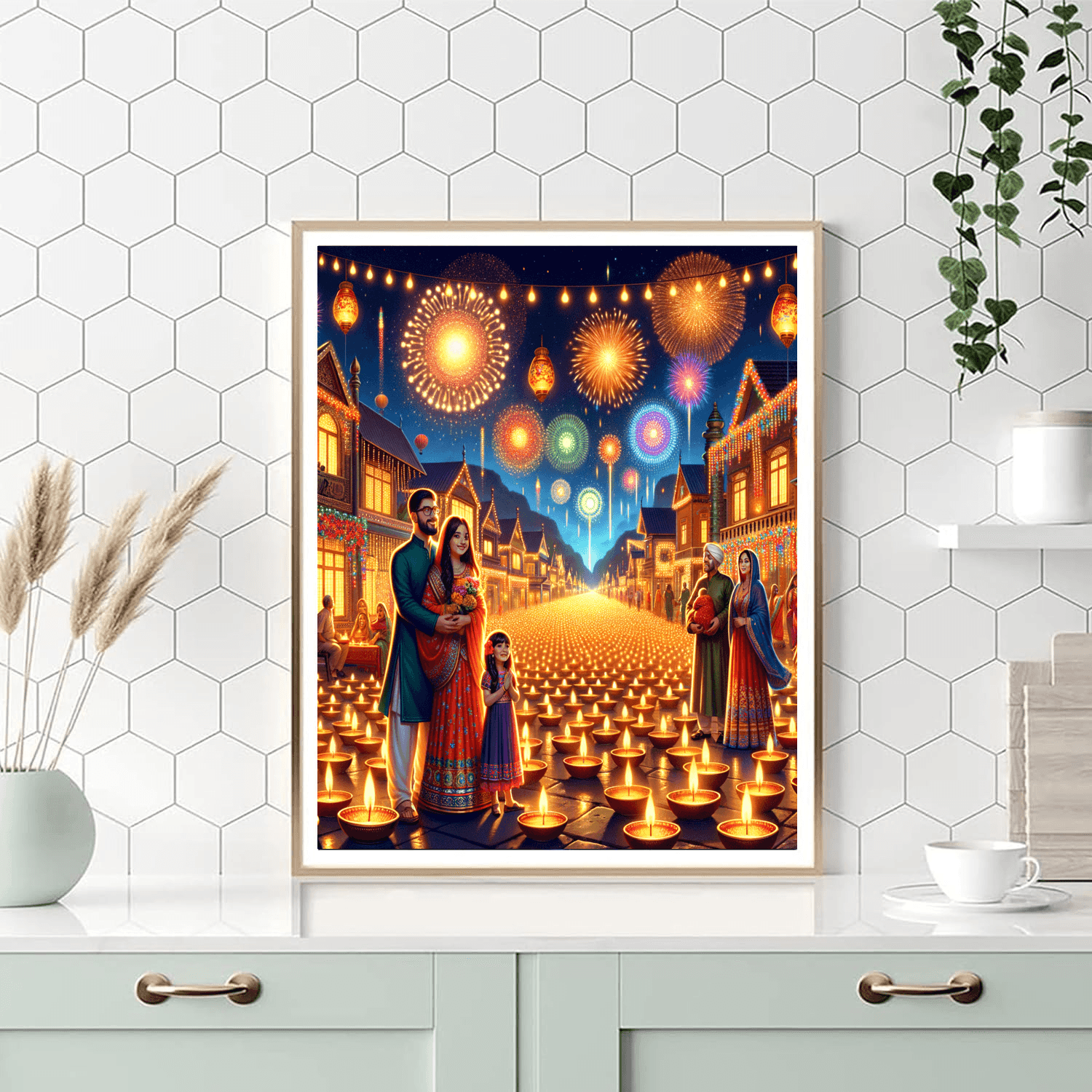 Diwali - India Painting By Numbers Kit