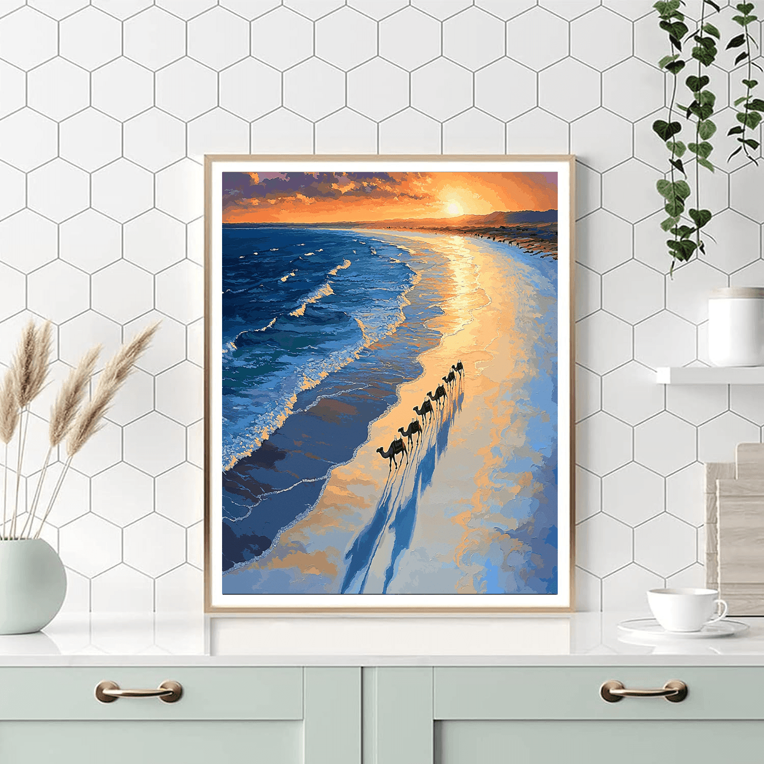 Cable Beach DIY Paint By Numbers