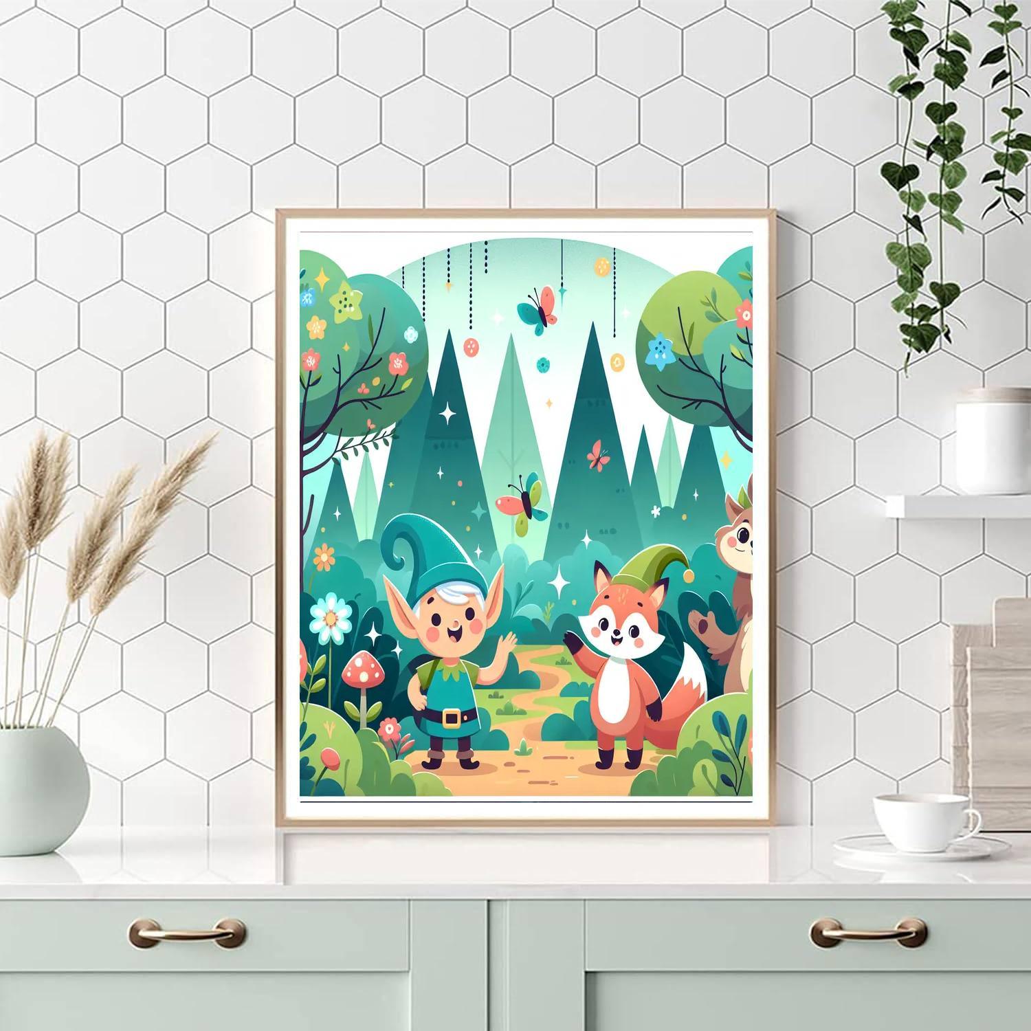 Magic Forest Adventure Paint By Number