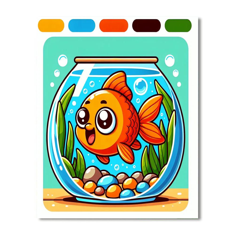 Giggle Goldfish DIY Paint By Numbers