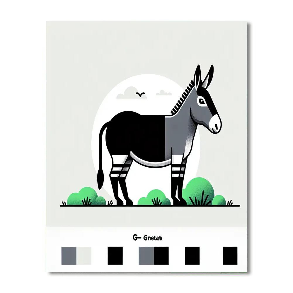 Zany Zonkey Paint By Numbers Art