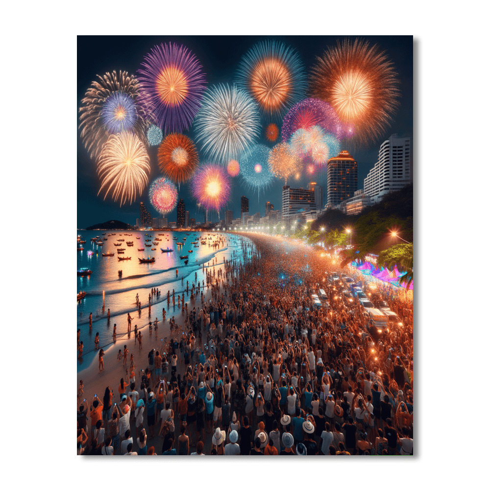 Pattaya International Fireworks Festival - Thailand Paint By Number