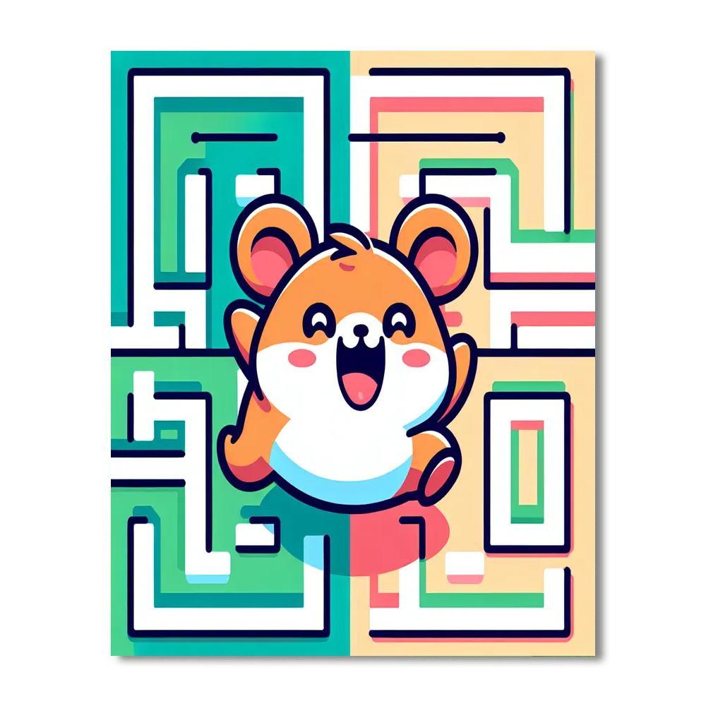 Happy Hamsters Paint By Numbers Art