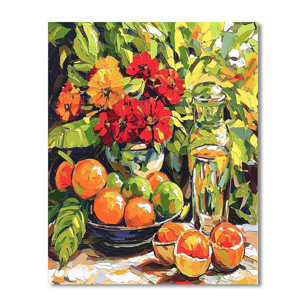 Paul Gauguin Inspired Vibrant Still Life Symphony  Paint By Color