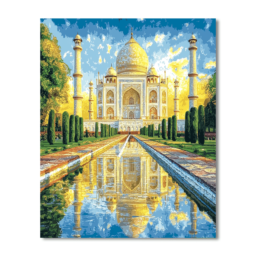 The Taj Mahal Numbered Painting Kits