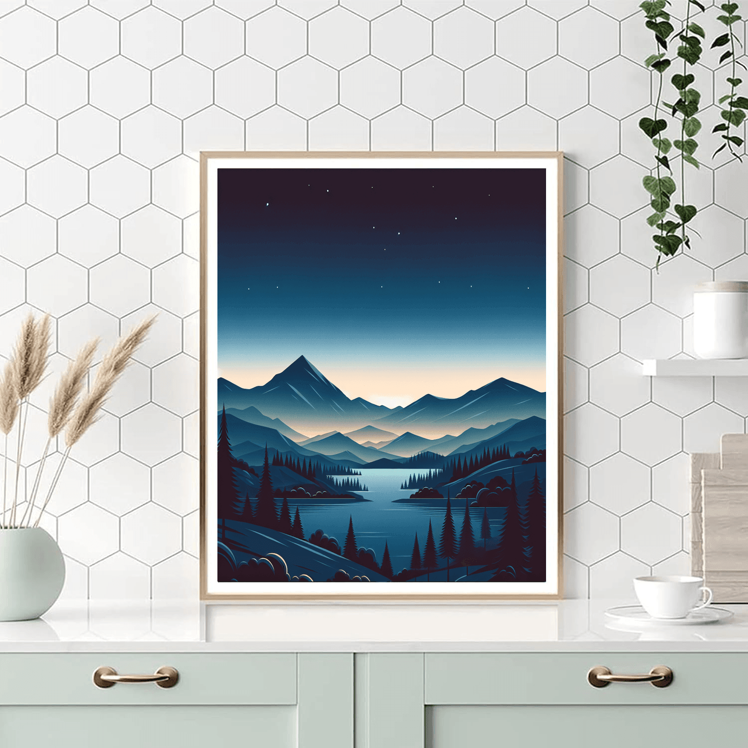 Dreamy Mountain Adventure Number Painting