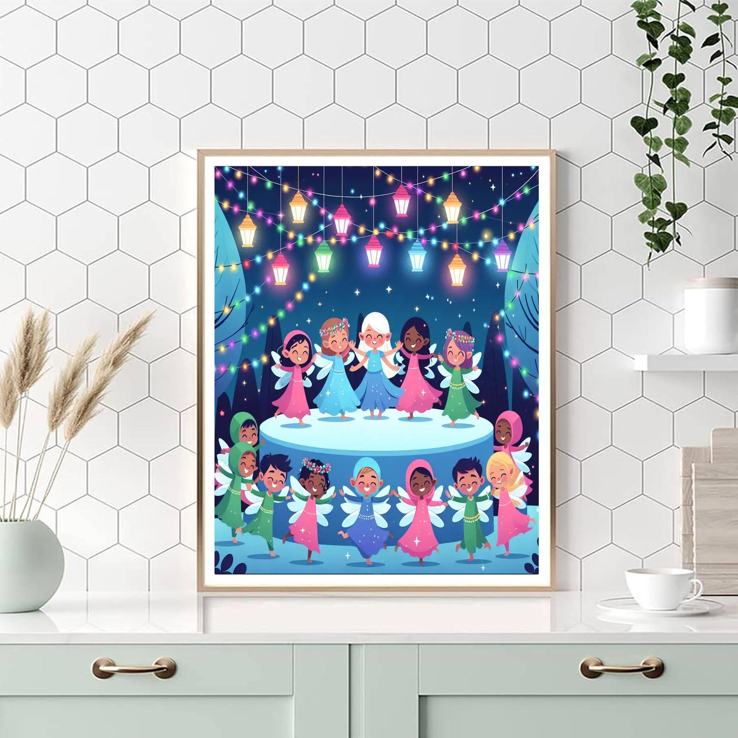 Fairy Light Festival Paint By Numbers