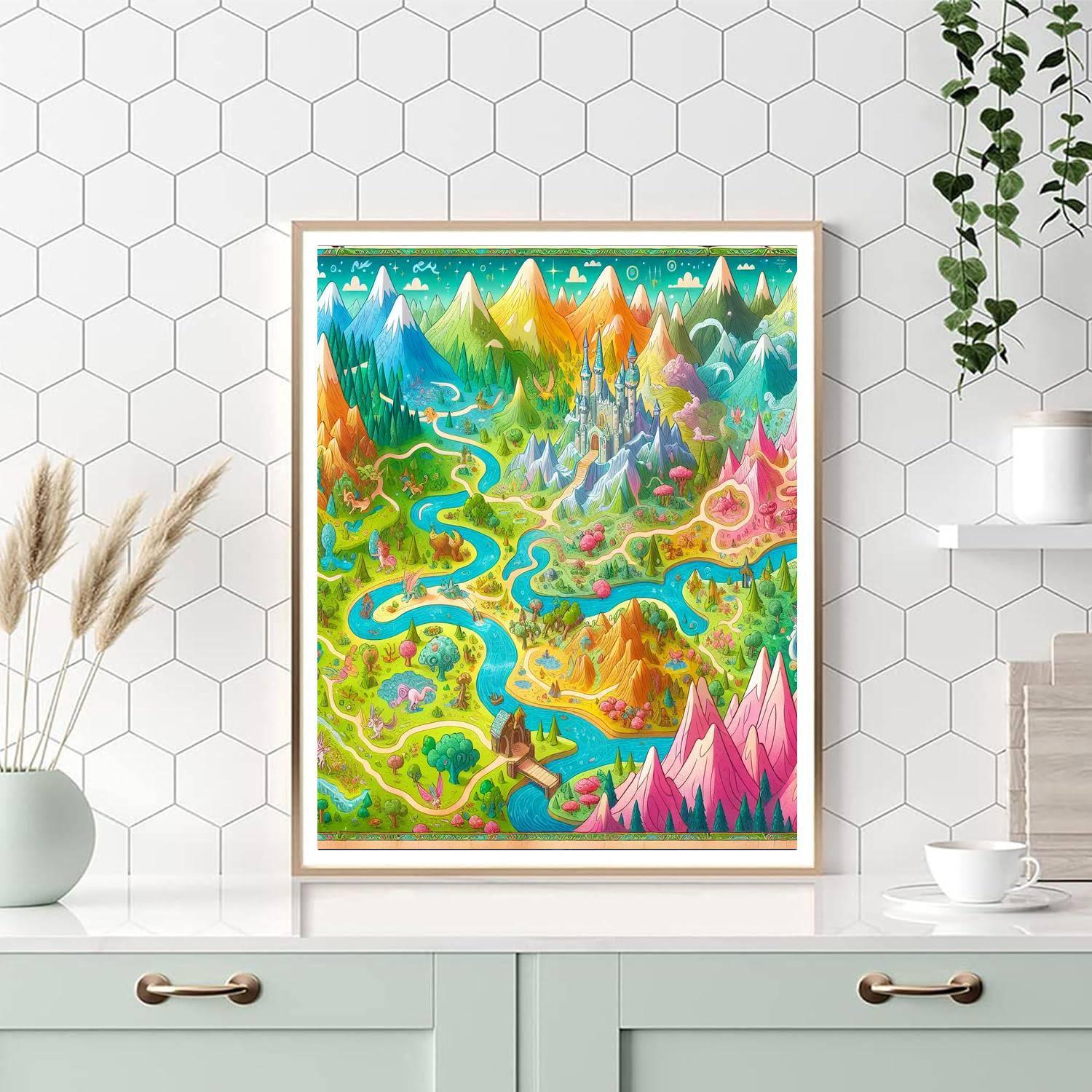 Fantasy World Map Paint By Numbers Art