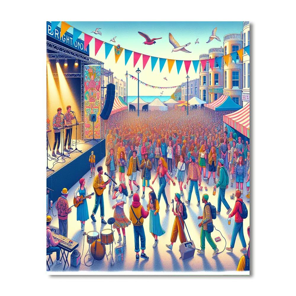 The Great Escape Festival - England Paint By Numbers Art