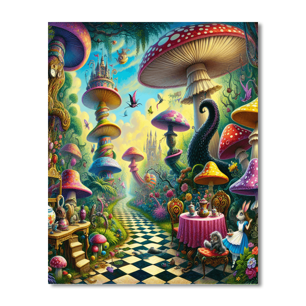 Wonderland Whimsy DIY Paint By Numbers