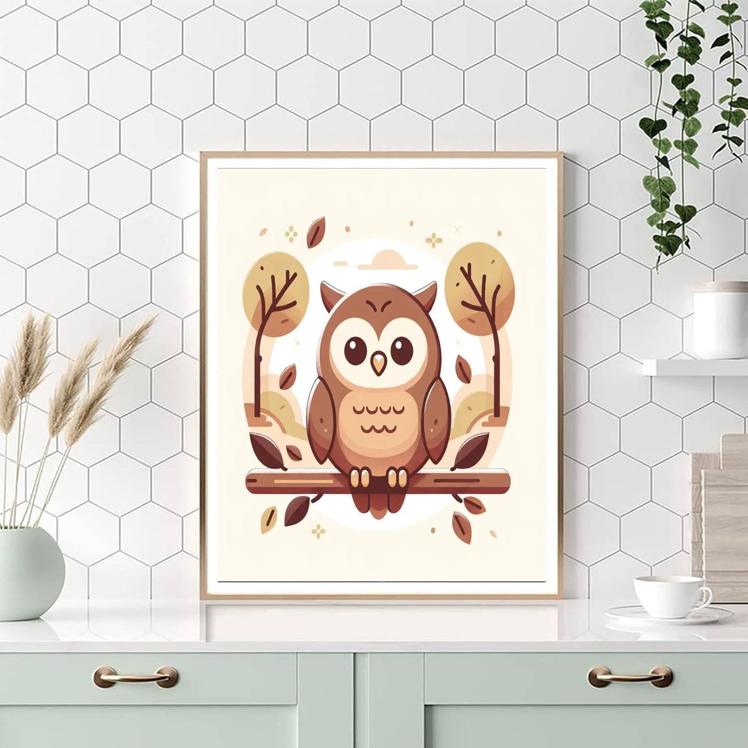 Caring Owl Paint By Numbers