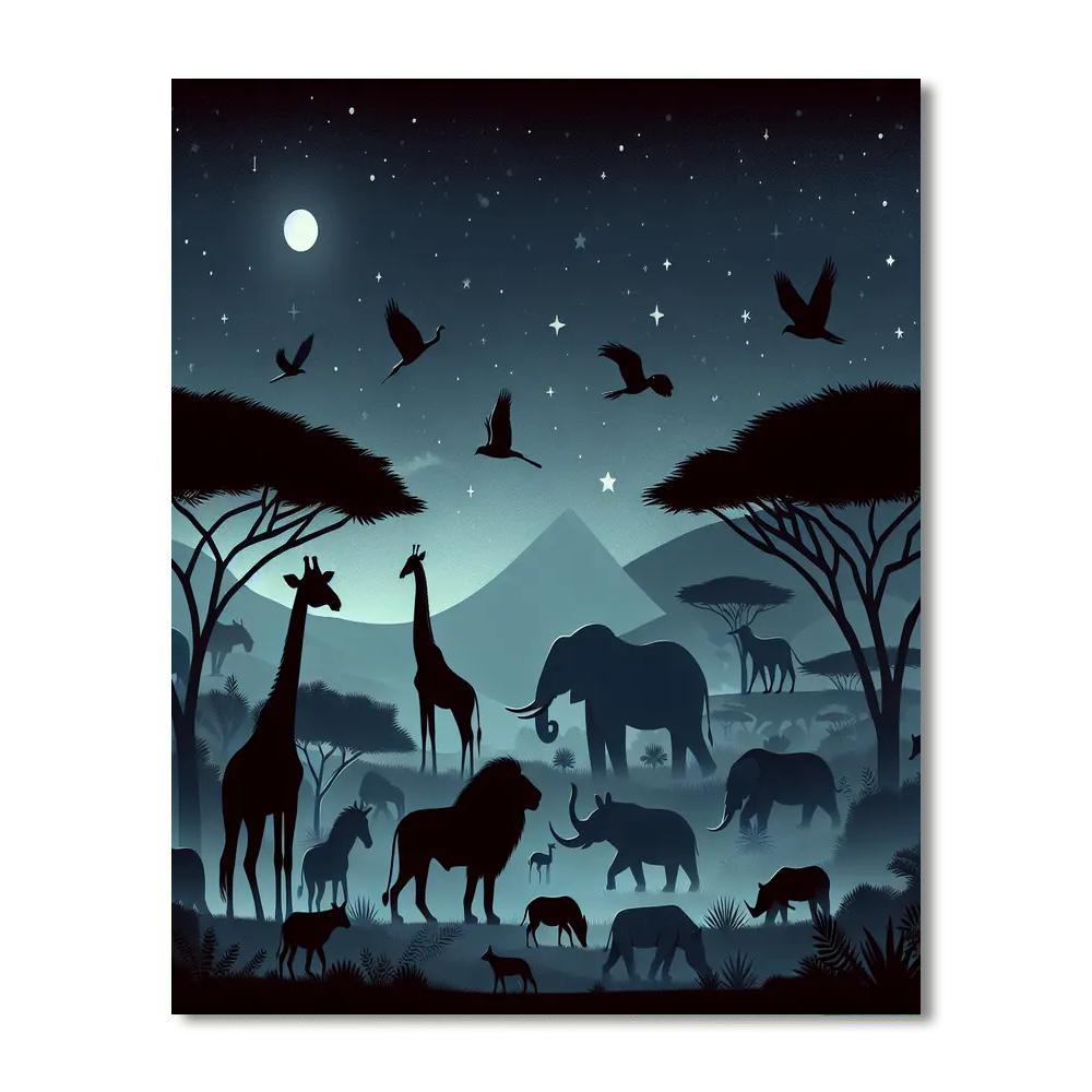 Safari Stars Paint By Numbers Art