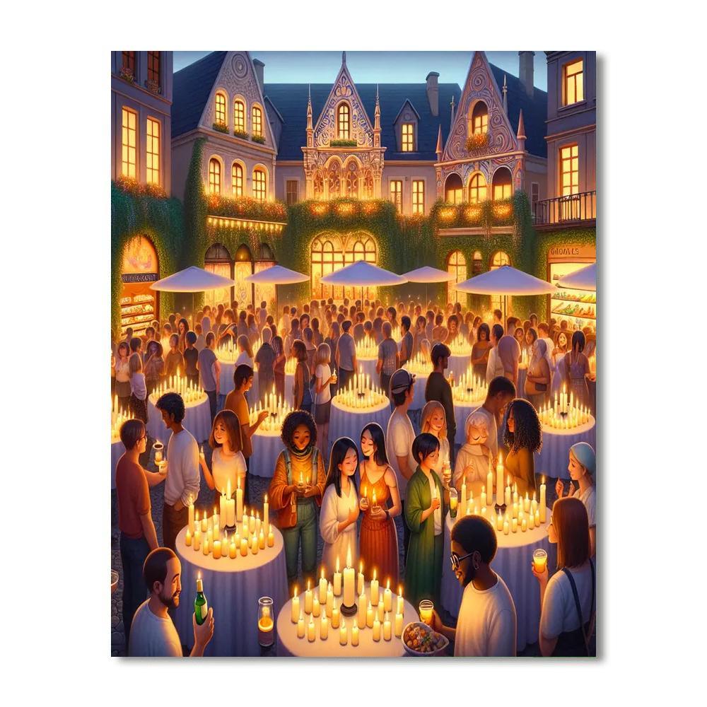 Warragul Candlelight Festival - Warragul, Australia Painting Number Kit