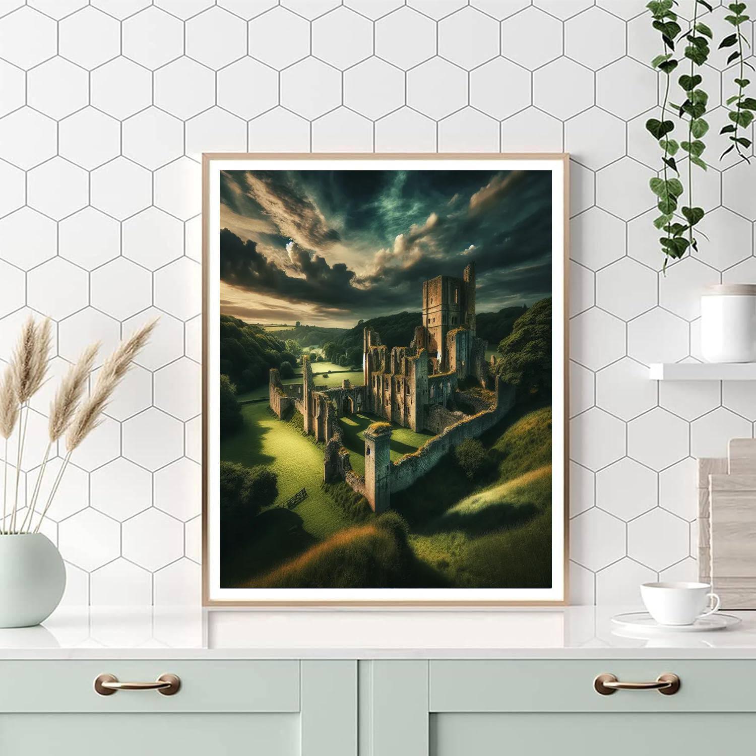 Ancient Castle Ruins Paint By Numbers Kits