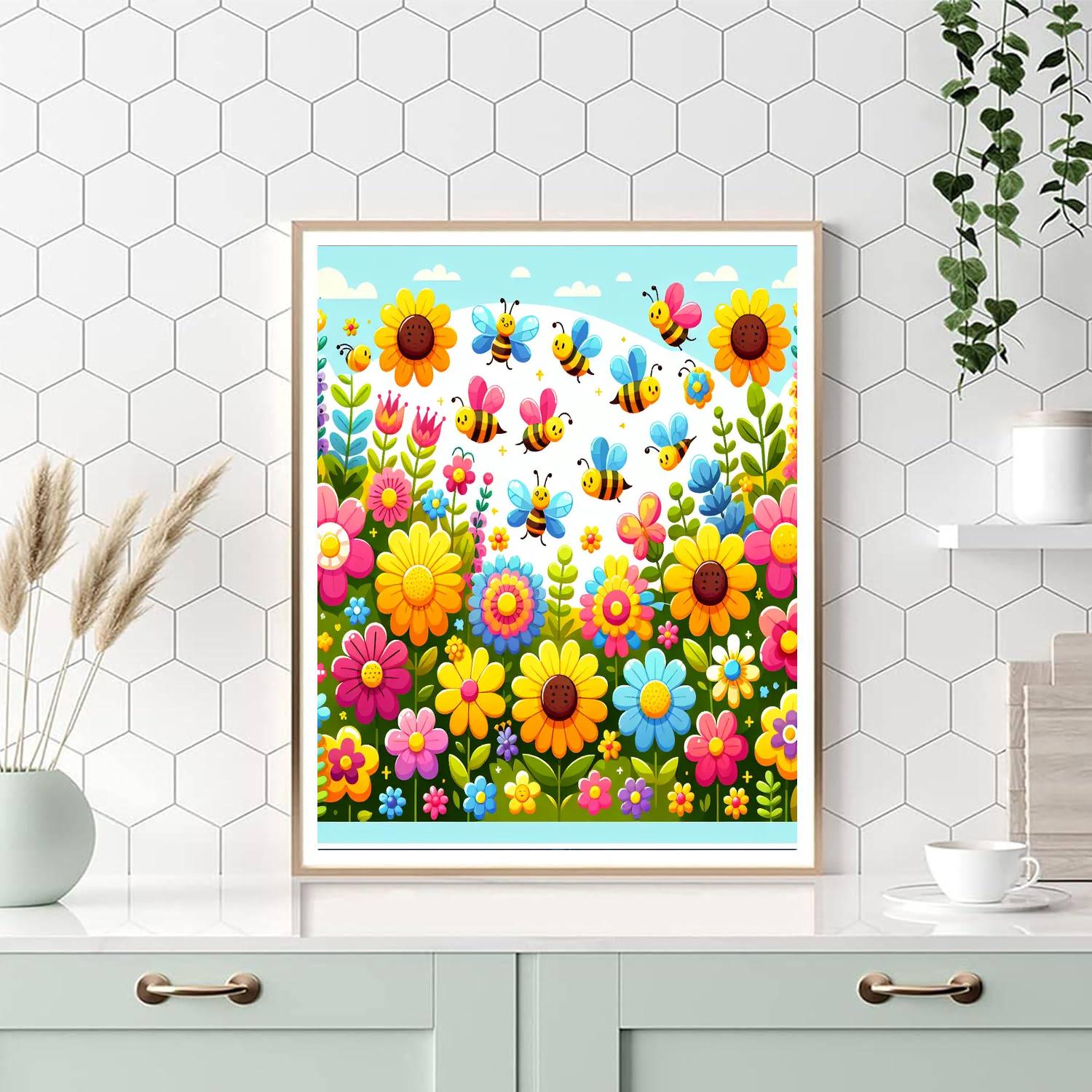 Giggling Gardens Painting Number Kit
