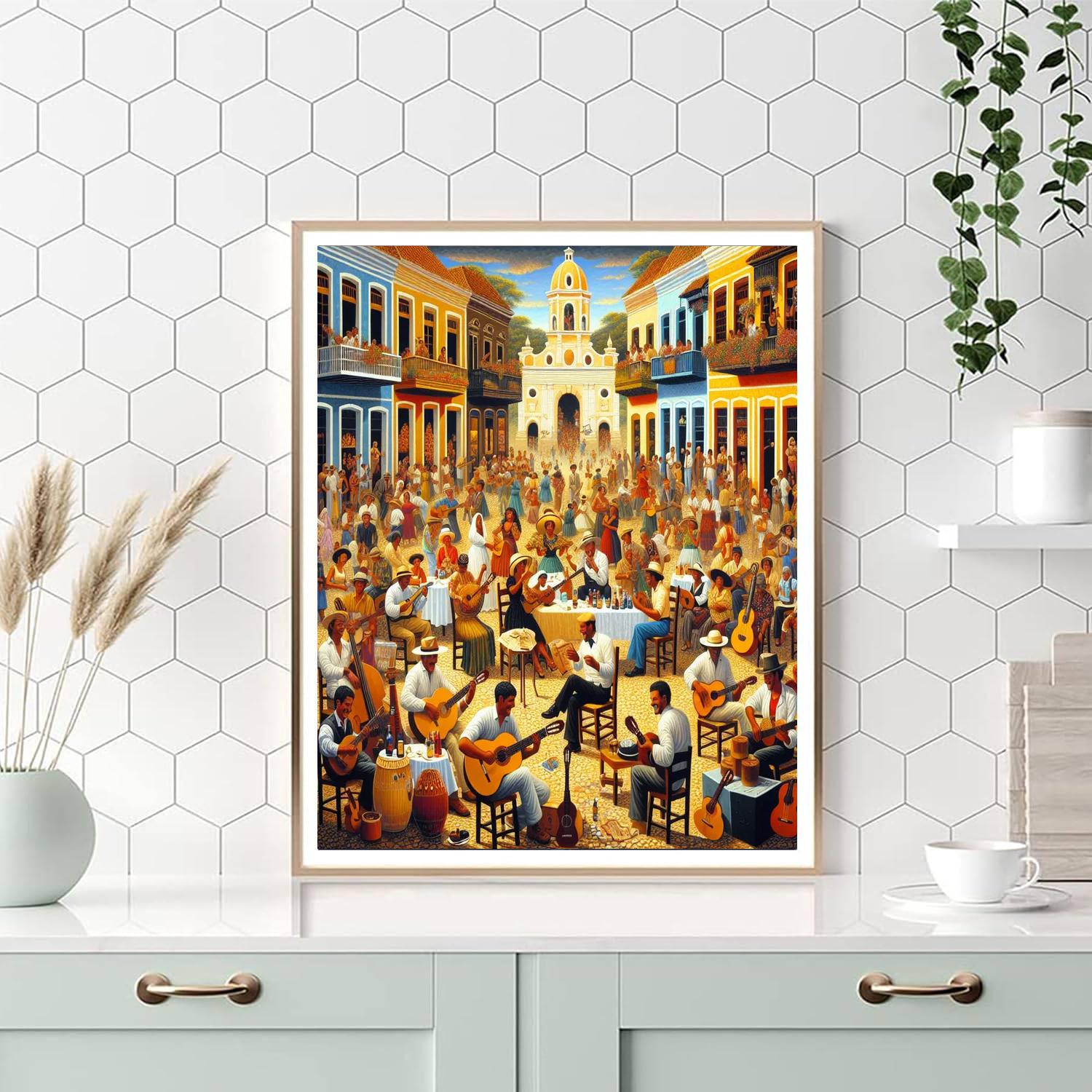Festival De La Trova Longina - Cuba Paint By Numbers Kits