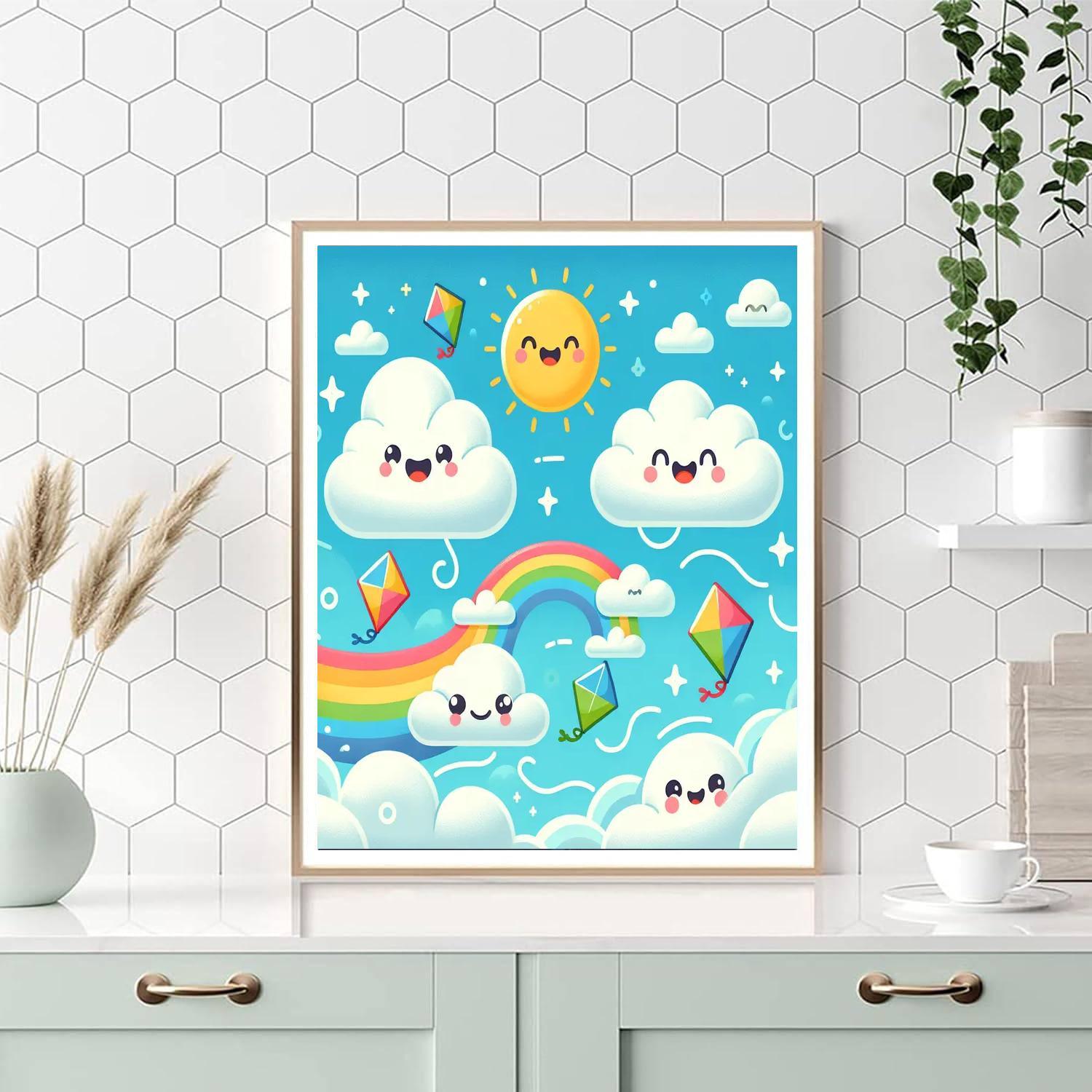Charming Cloud Adventures Number Painting