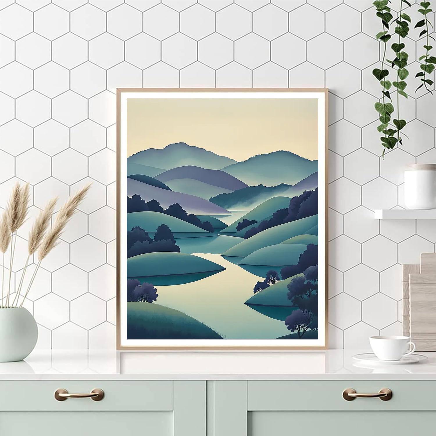 Utagawa Hiroshige Inspired Whispers Of The Evening Mist  Paint By Number