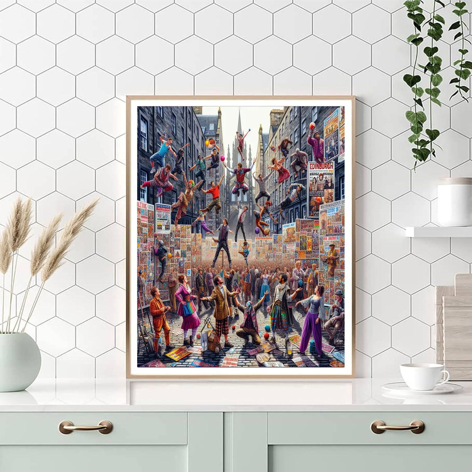 The Edinburgh Fringe Festival - Scotland Paint By Numbers