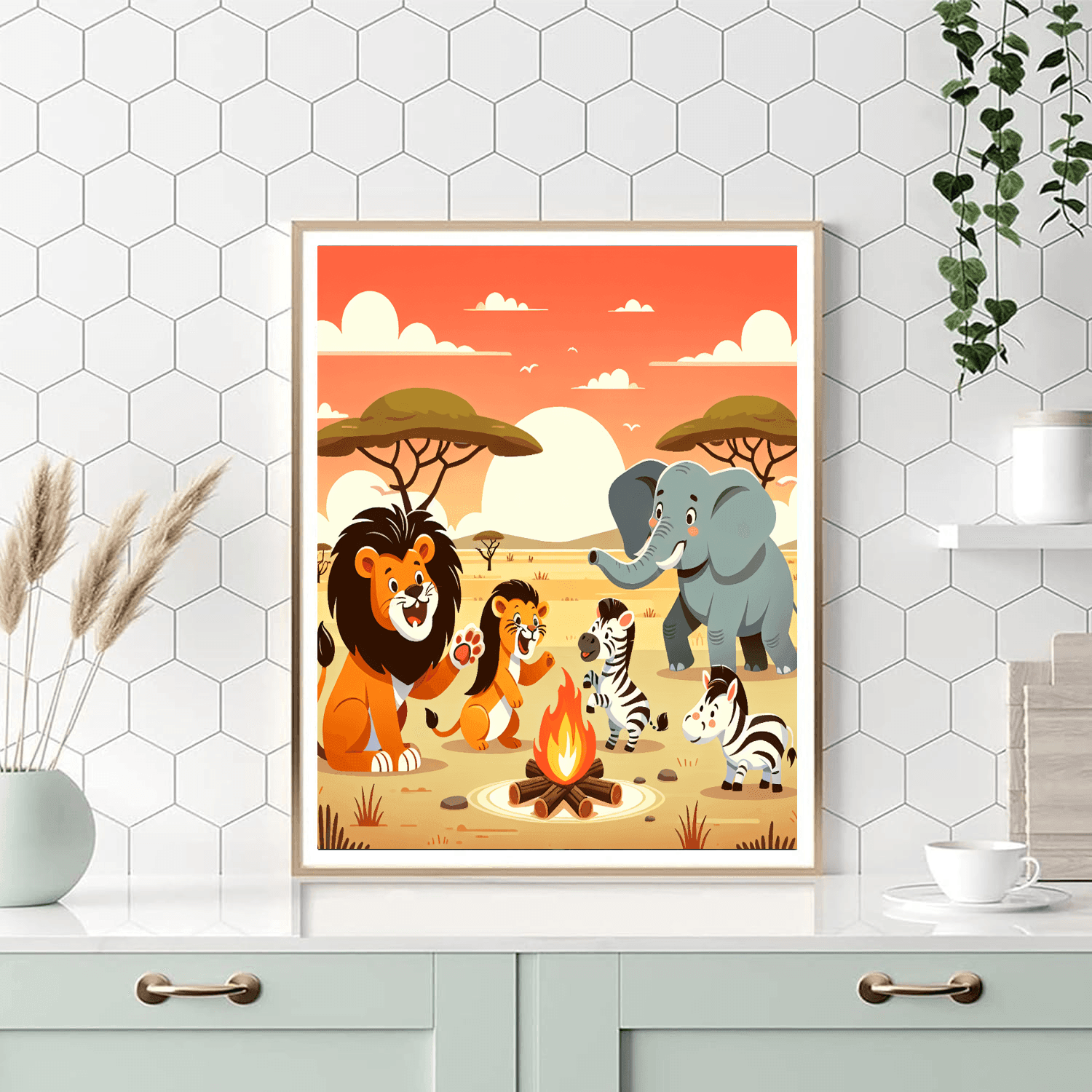 Super Safari Soirée Number Painting