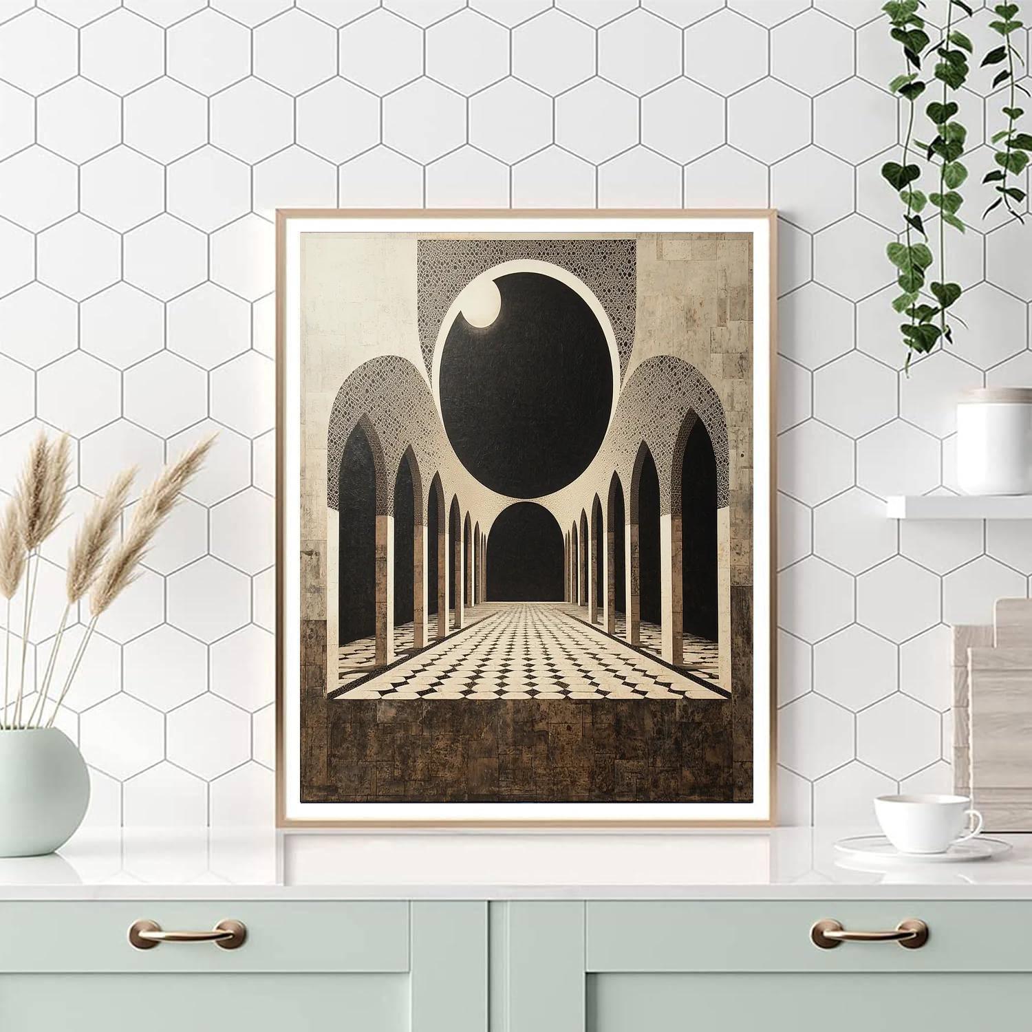 M.C. Escher Inspired Eclipse Of Patterns  Paint By Numbers Kits