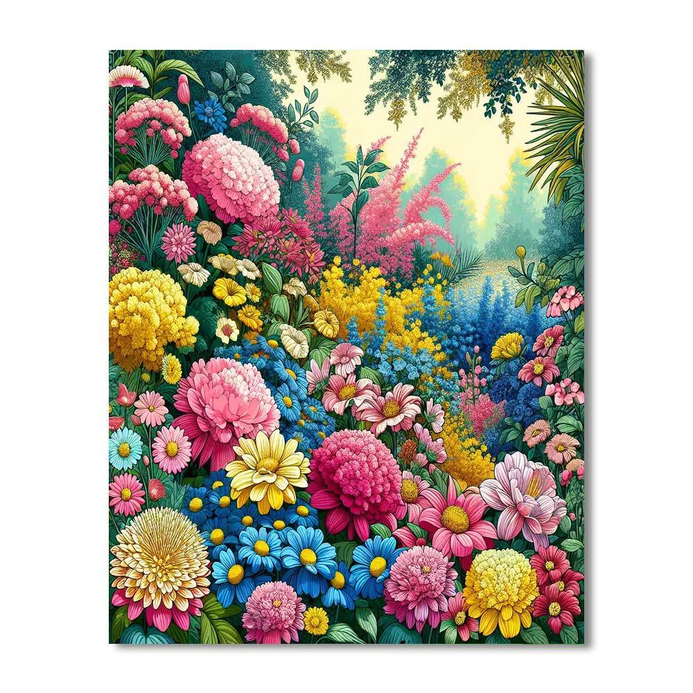 Blissful Gardens Painting By Numbers Kit