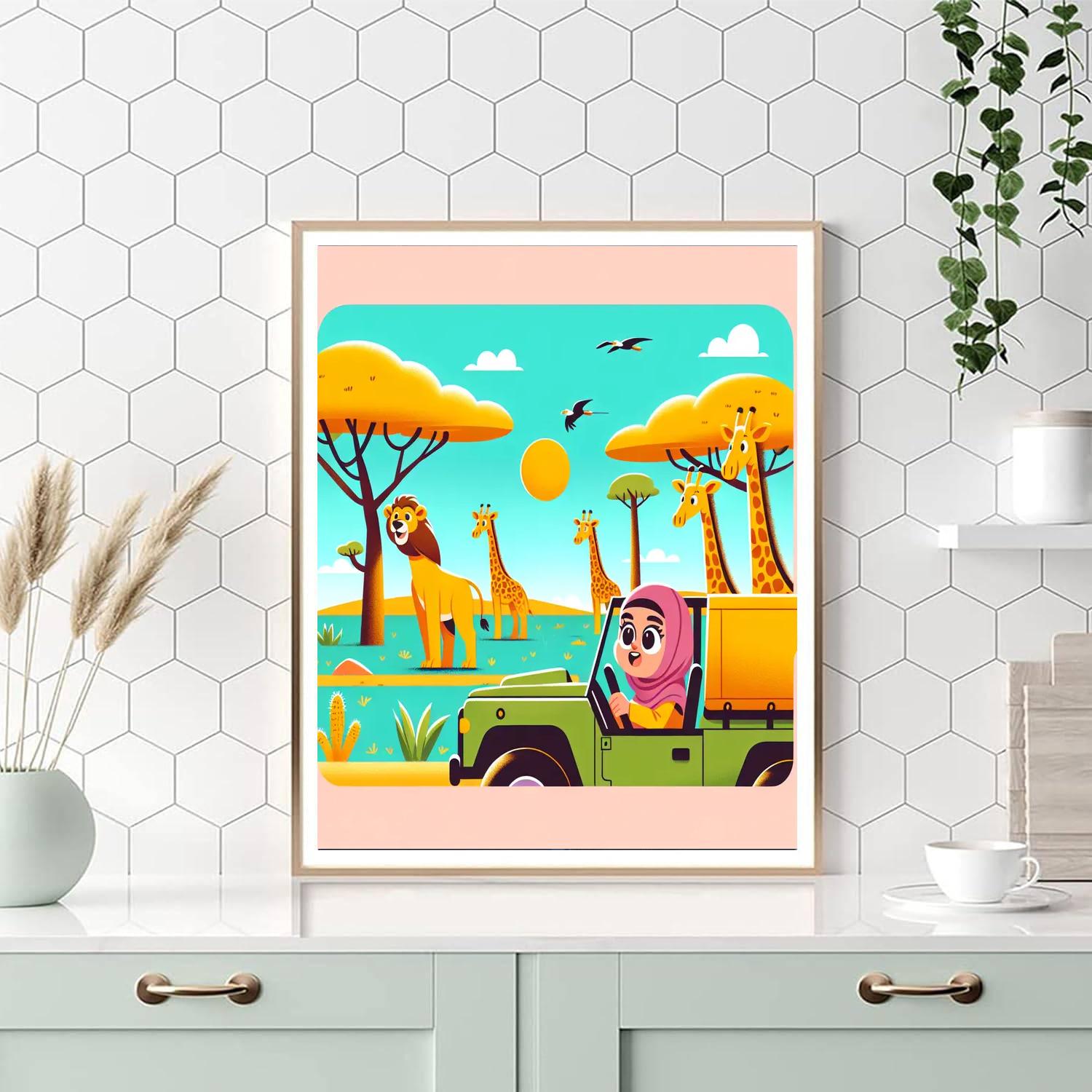 Savanna Adventure Safari Number Painting