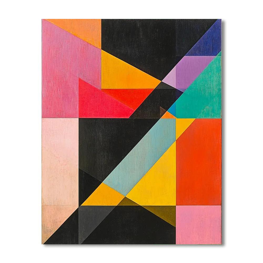 Kazimir Malevich Inspired Geometric Pulse  Paint By Numbers