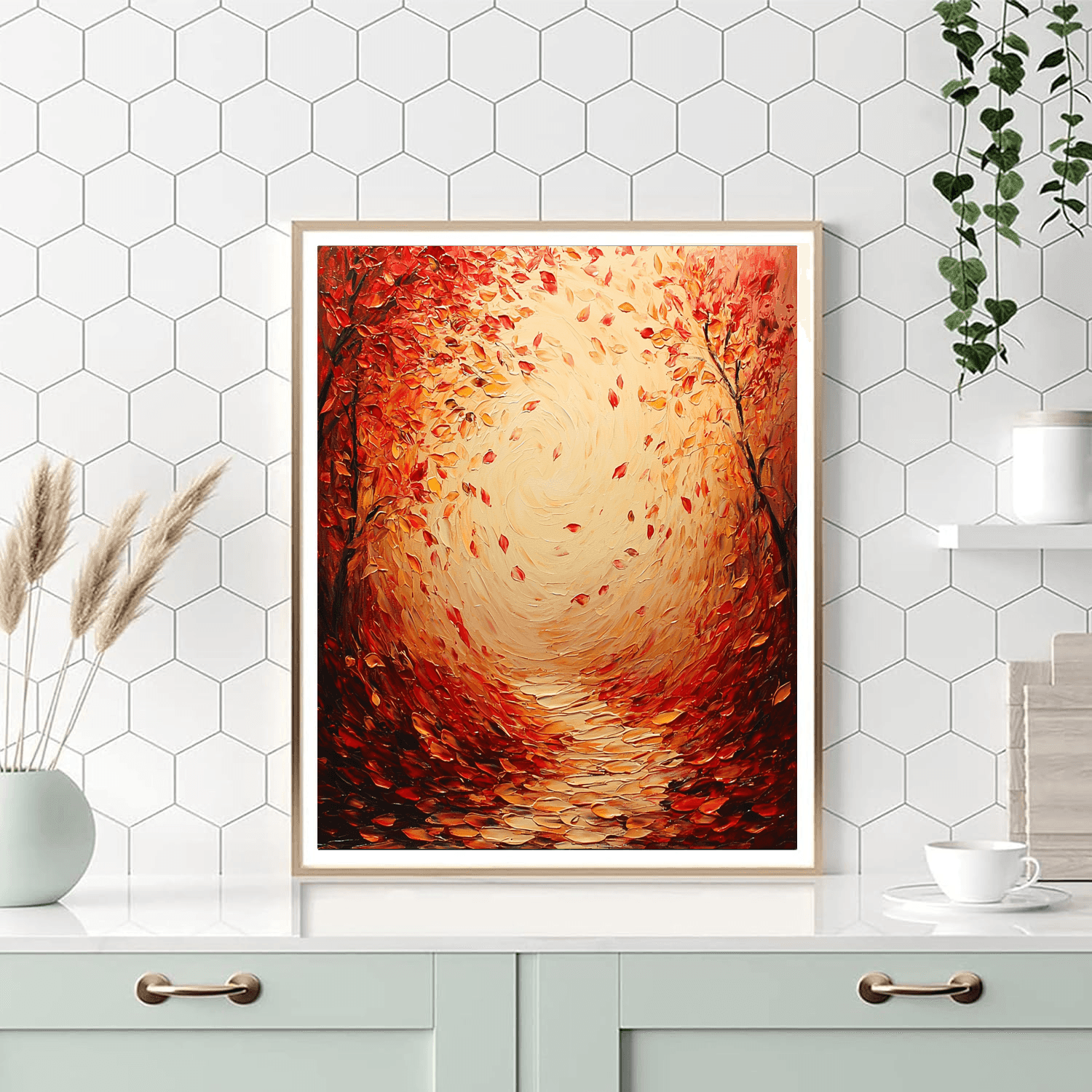 Pierre-Auguste Renoir Inspired Ethereal Autumn Leaves  Paint By Numbers Art