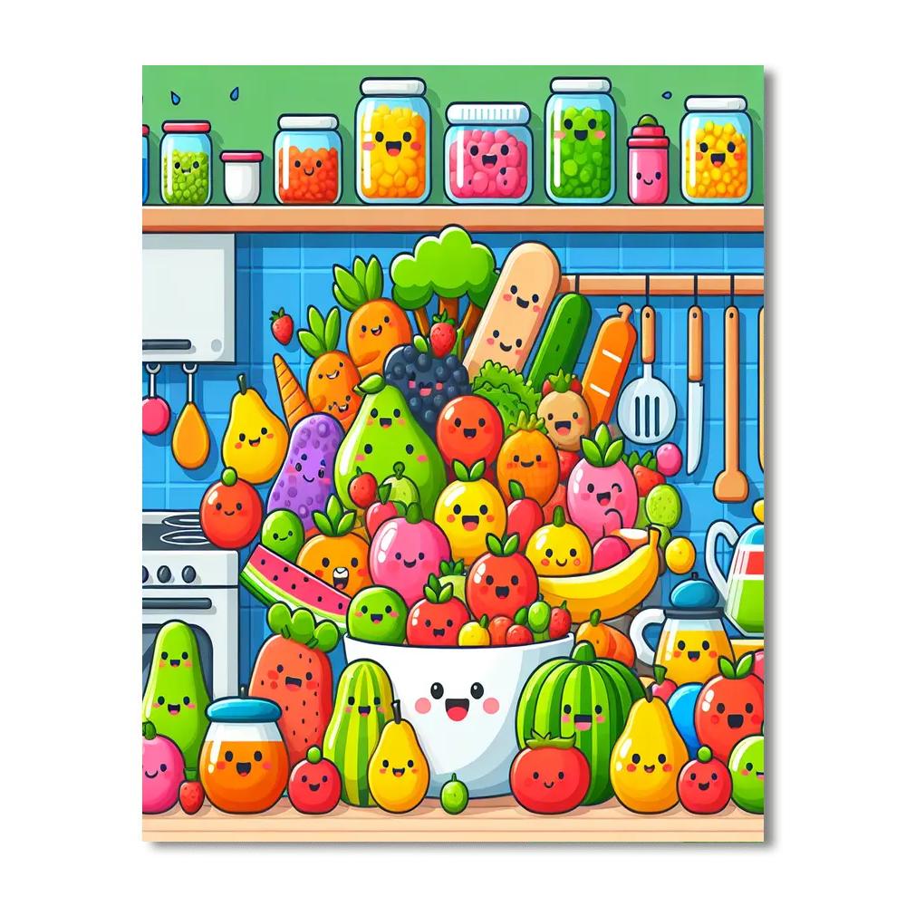 Cooking Fun Number Painting