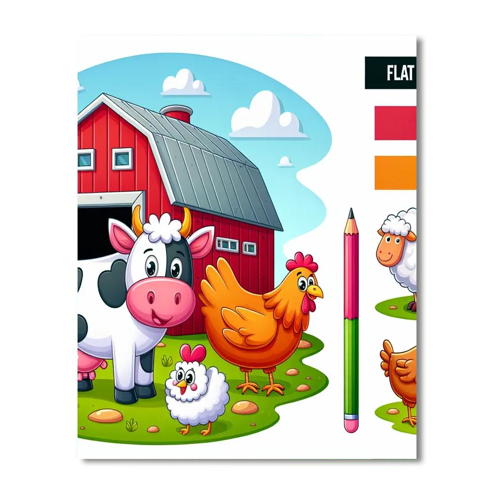 Sweet Little Farm Friends Paint By Numbers Kits