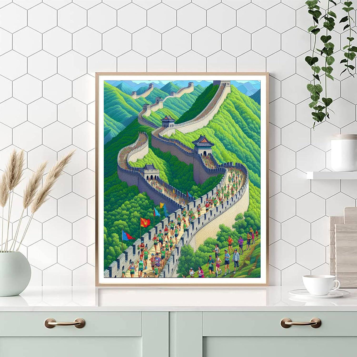 The Great Wall Marathon - China Numbered Painting Kits
