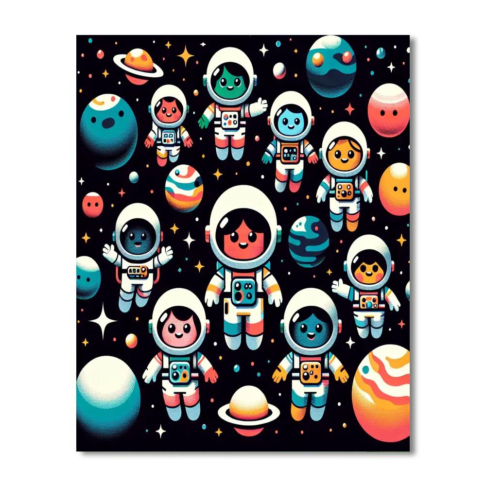 Space Explorer Voyage Numbered Painting Kits