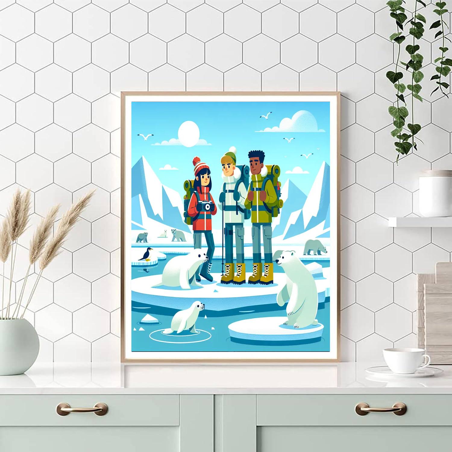 Artic Expedition Excursion Paint By Numbers Art