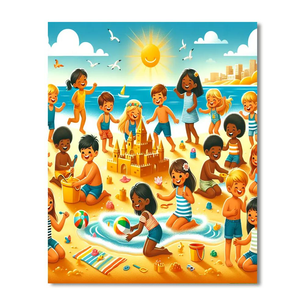 Joyful Beach Bash Numbered Painting Kits