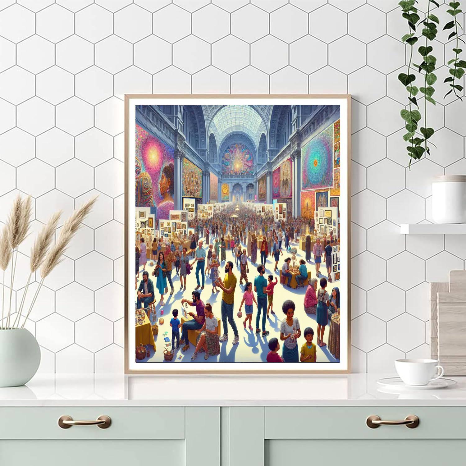 Lima Art Museum Festival - Peru Number Painting