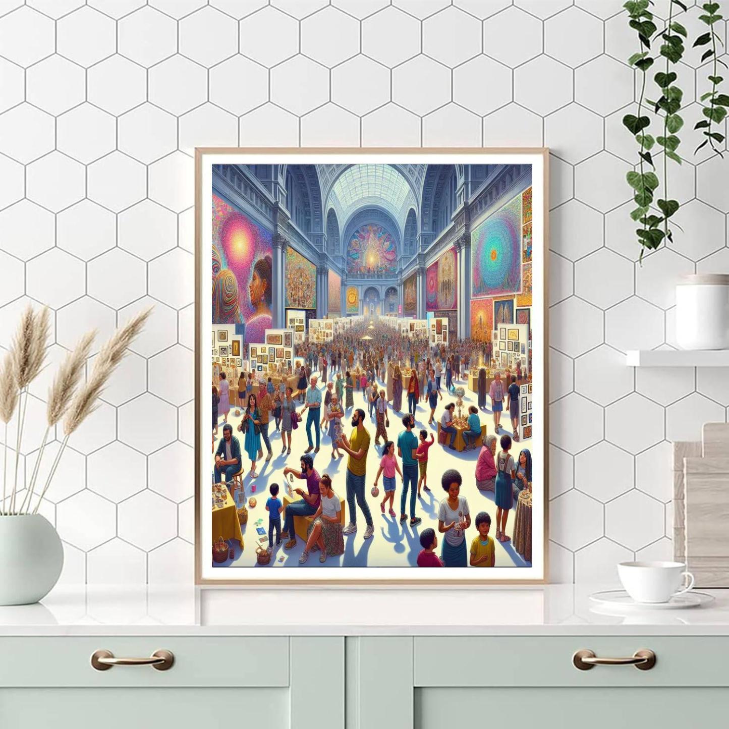 Lima Art Museum Festival - Peru Number Painting