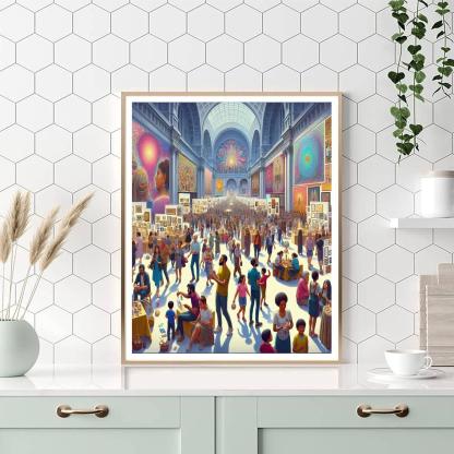 Lima Art Museum Festival - Peru Number Painting