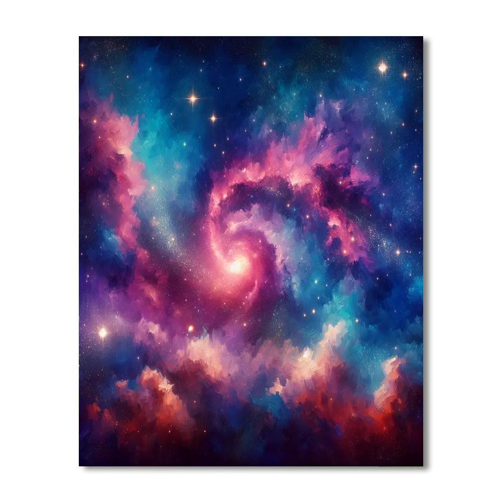 Galactic Night Sky Glow Paint By Numbers Kits