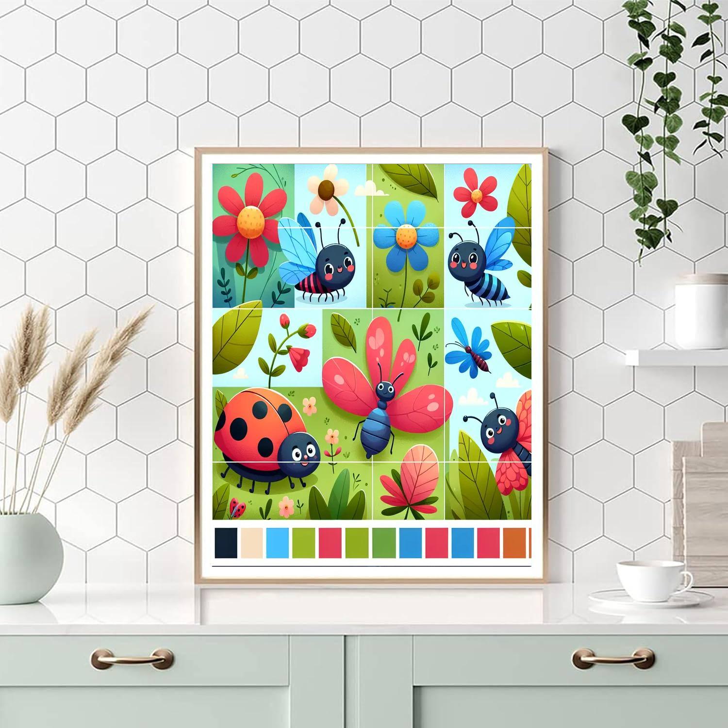 Inquisitive Insect Safari DIY Paint By Numbers