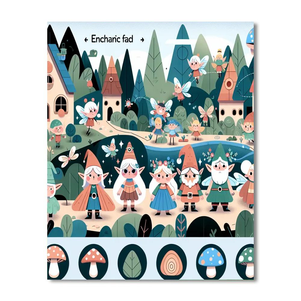 Enchanted Enclave Adventure Painting By Numbers Kit