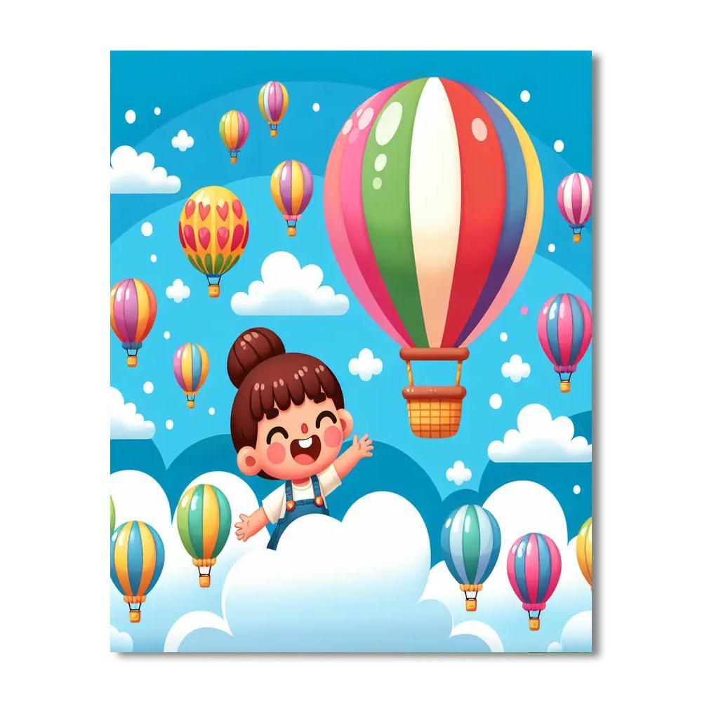 Floating Balloon Festival Paint By Numbers Kits