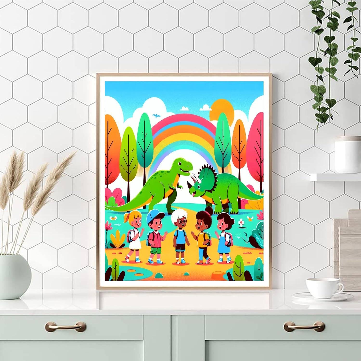 Dino Discovery Park Paint By Numbers Kits
