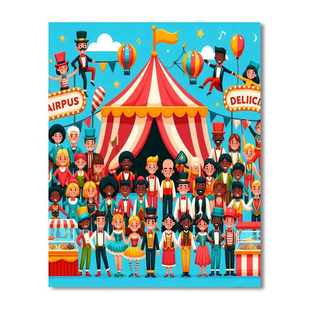 Circus Fun Festivities Paint By Numbers Kits